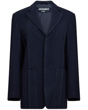 Jacquemus Long-Sleeved Suit Jacket - Blue