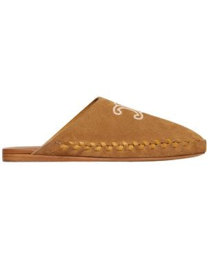 Celine Marlou Triomphe Mule - Brown