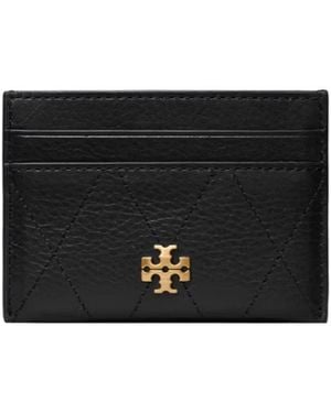 Tory Burch Charlie Quilted Card Case - Black