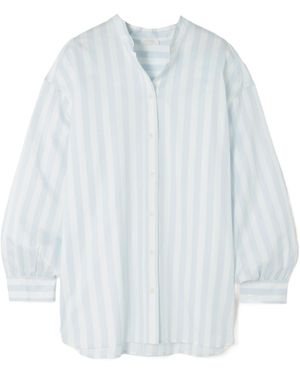 Eres Striped Cotton Shirt - White