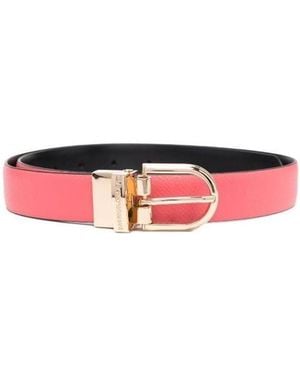 Emporio Armani Buckle-Fastening Belt - White