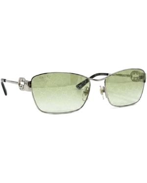 Gucci Logo-Detail Sunglasses - Green