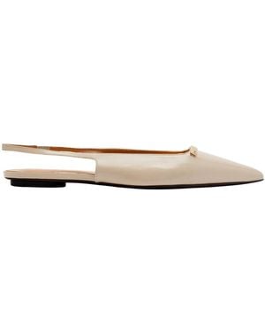 Tod's Slingback Ballerina Flats - White
