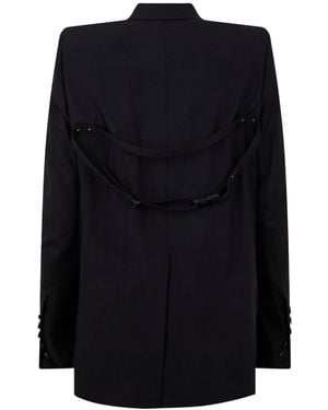 Rick Owens Hollywood Dirt Tailored Blazer - Black