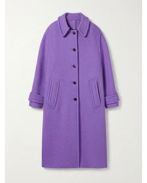 Gucci Cashmere Wool Oversized Coat - Purple