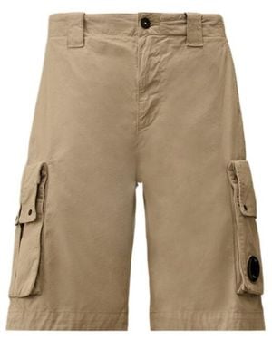C.P. Company Cargo-Pocket Shorts - Natural