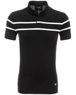 Armani Jeans Logo Details Polo Shirt - Black