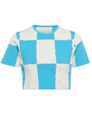 Jacquemus La Maille Gelato Cutout Top - Blue