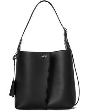 Loewe Bilbao Medium Bucket Bag - Black