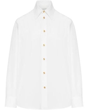 Bottega Veneta Classic Cotton Poplin Shirt - White