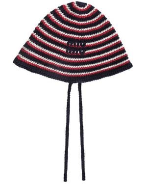 Miu Miu Logo-Embroidered Knitted Hat
