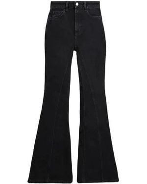 ICON DENIM Stella Flared Jeans - Black