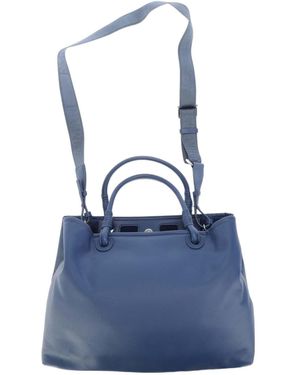 Emporio Armani Simple Single-Shoulder Bag - Blue