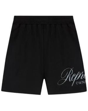 Represent Owners Club Script Mesh Shorts - Black