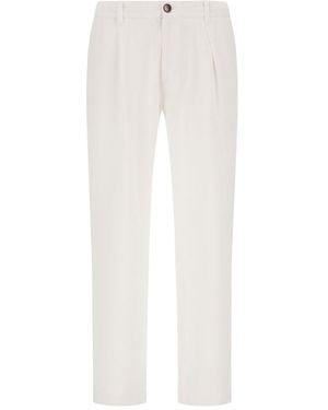 Herno Button Straight Pants - White