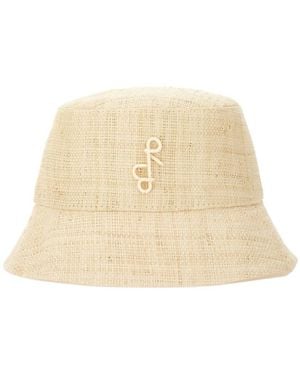 Ruslan Baginskiy Embroidered Bucket Hat - Natural