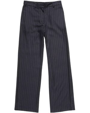 Acne Studios Pinstripe-Pattern Pants - Blue
