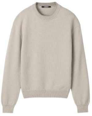 Jacquemus Long-Sleeve Knit Top - Gray