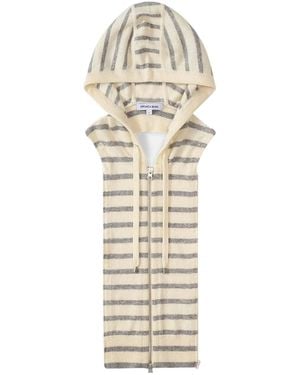 Veronica Beard Dickey Poncho Hoodie - White