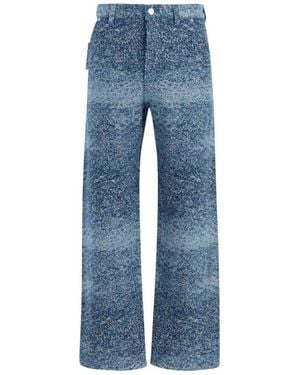 Dior Homme Straight Leg Carpenter Jeans - Blue