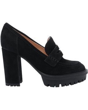 Gianvito Rossi Block Heel Court Shoes - Black