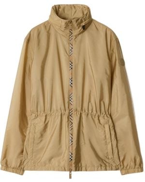 Burberry Technical Adaptable Check-Trim Parka - Natural