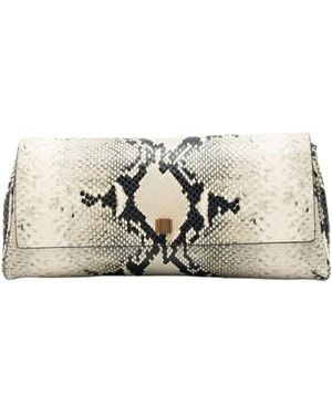 KHAITE Embossed Clutch - Natural