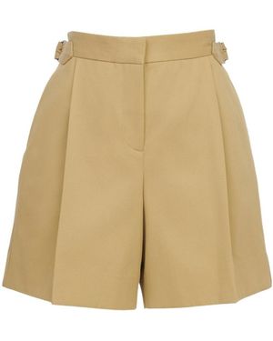 See By Chloé Pleated Tailored Shorts - Natural