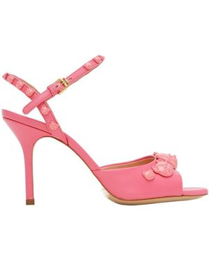 Moschino Open-Toed High-Heeled Sandals - Pink