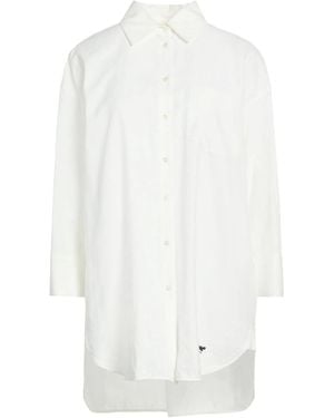 Weekend by Maxmara Solid Color Shirts Blouses - White