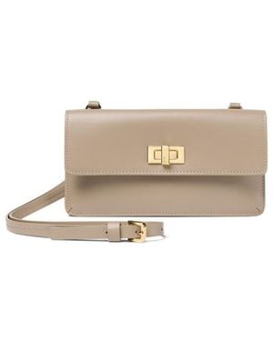 Fendi Peekaboo Wallet With Strap - Natural