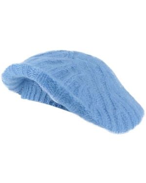 Ganni Mid-Weight Hats - Blue