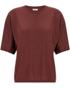Brunello Cucinelli 'Sparkling' Jumper - Red
