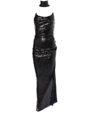 Maticevski Exhilarate Sequined Strapless Gown - Black