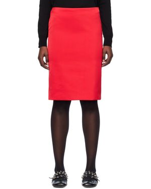 we11done Vented Midi Skirt - Red