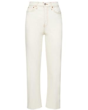 RE/DONE '70S Cigarette Tube Jeans - White