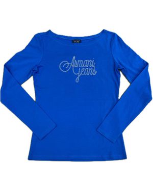 Armani Jeans Long-Sleeved T-Shirt - Blue