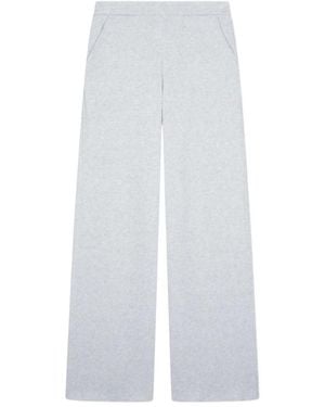 Dondup Wide-Leg Viscose Trousers - White