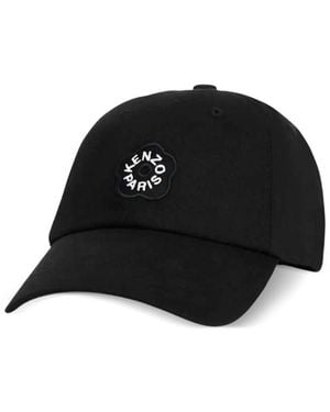 KENZO Logo Patch Baseball Hat - Black