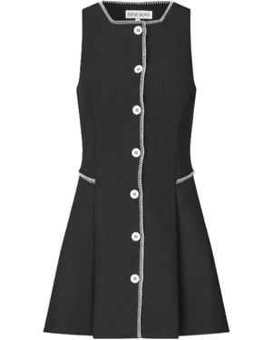 Stine Goya Button Up Mini Dress - Black