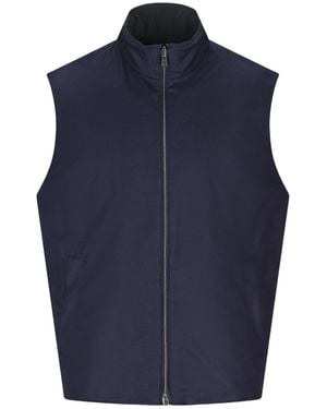 Herno Sleeveless Zip-Up Jacket - Blue