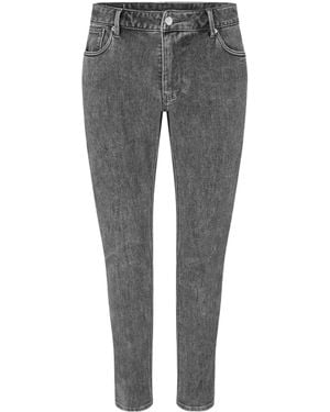 Emporio Armani Solid Colour Skinny-Fit Jeans - Grey