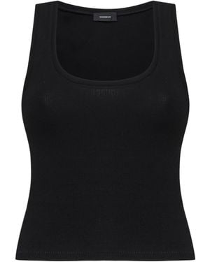 Wardrobe NYC Sleeveless Vest Top - Black