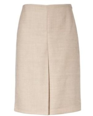 JOSEPH Duggan Virgin Wool Midi Skirt - Natural