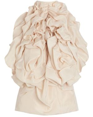 Maison Margiela Silk Top - Natural