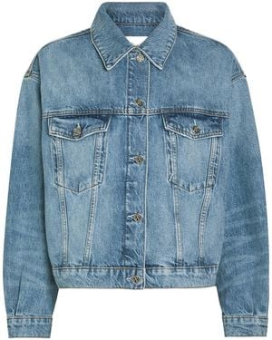 Anine Bing Panelled Denim Jacket - Blue