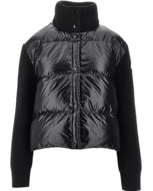 Moncler Long-Sleeved Knitwear - Black