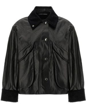 Kassl Long-Sleeved Lapel Casual Jacket - Black