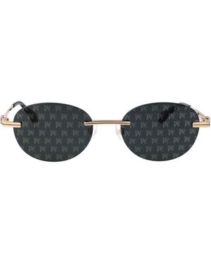 Palm Angels Crystal Sunglasses - White