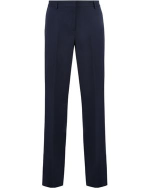 PT01 Pt Torino Stretch Viscose Slacks - Blue